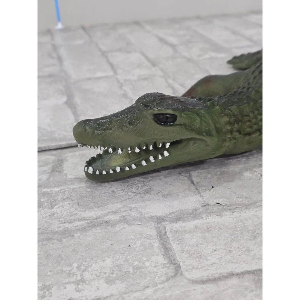 Jumbo Crocodile Alligator Figure 24 Inch Realistic Reptile Animal Toy Decor